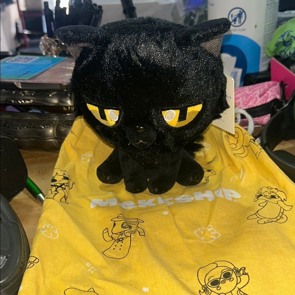 Black Plush Cat Toy